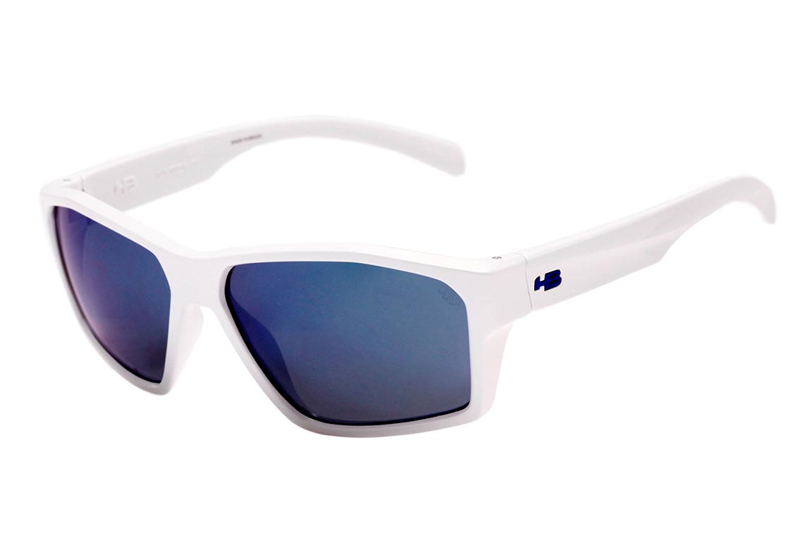 Óculos de Sol HB Stab Gloss Black / Gray Unico - 68 mm Pearled White/ Blue Chrome Unico