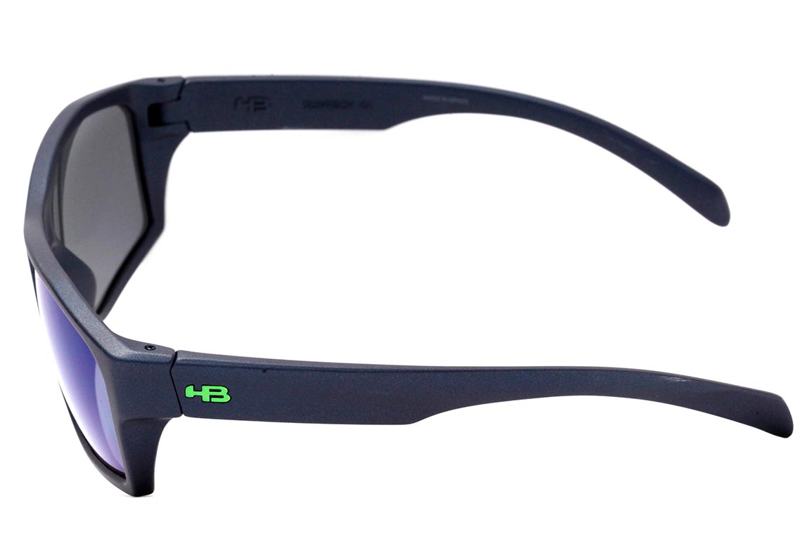 Óculos de Sol HB Stab Matte Navy / Blue Chrome Unico - 68 mm