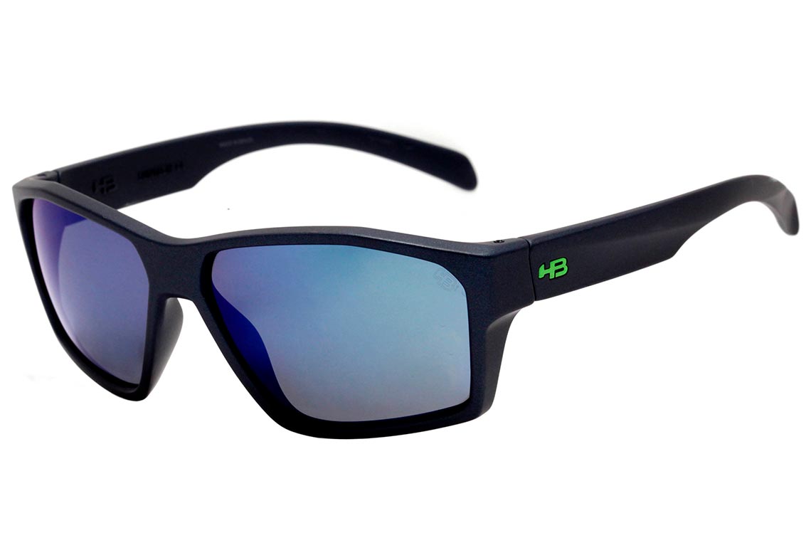 Óculos de Sol HB Stab Matte Navy / Blue Chrome Unico - 68 mm