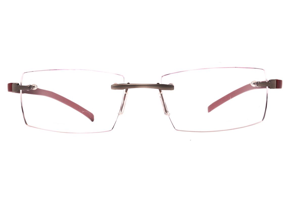 Óculos de Grau HB Mxfusion M 93064 Matte Grey Metalic Red - Lente 5,4 cm