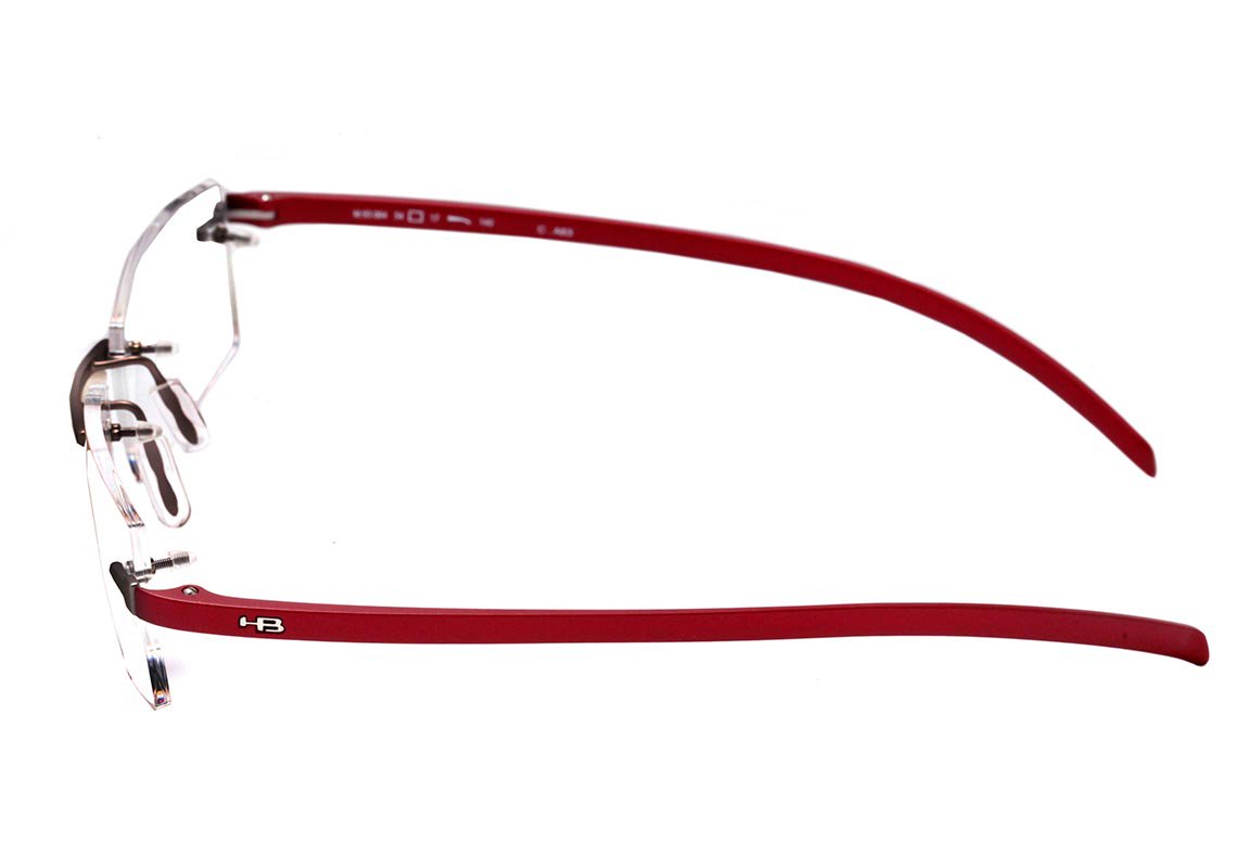 Óculos de Grau HB Mxfusion M 93064 Matte Grey Metalic Red - Lente 5,4 cm