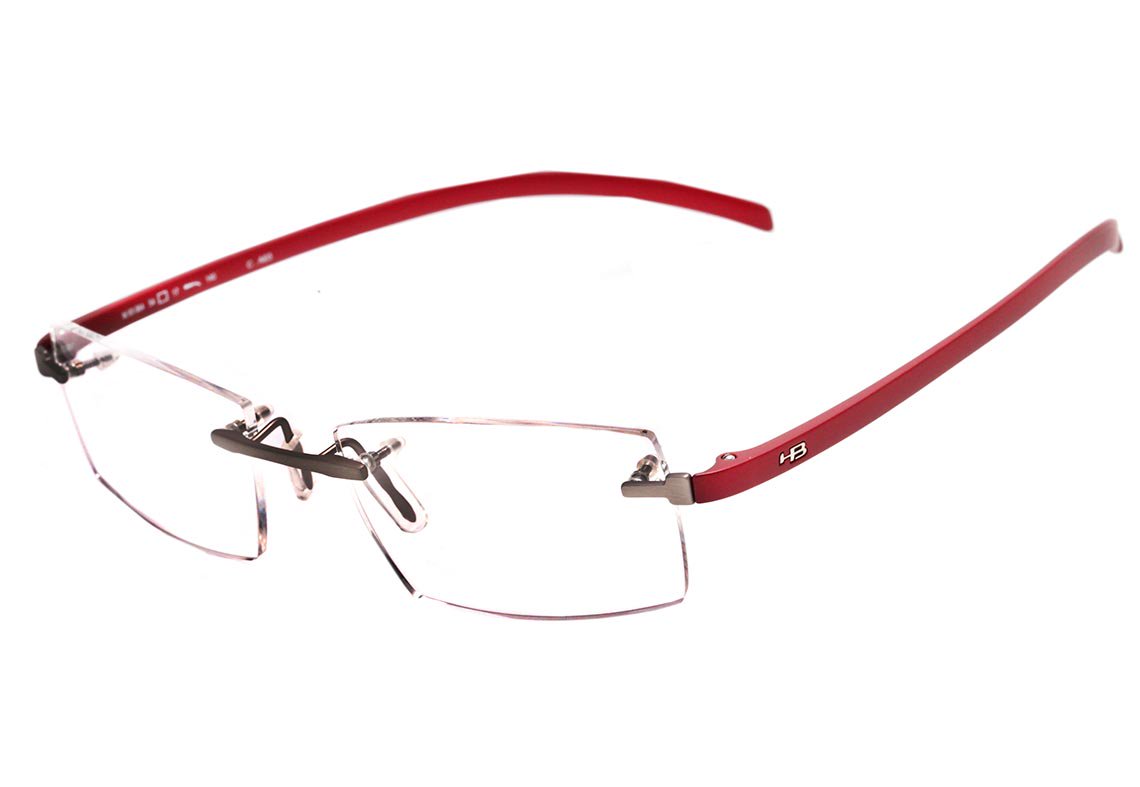 Óculos de Grau HB Mxfusion M 93064 Matte Grey Metalic Red - 54 mm
