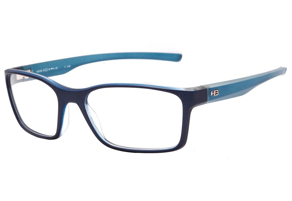 Óculos de Grau HB Polytech M 93152 Matte Navy New Ultramarine - 56 mm
