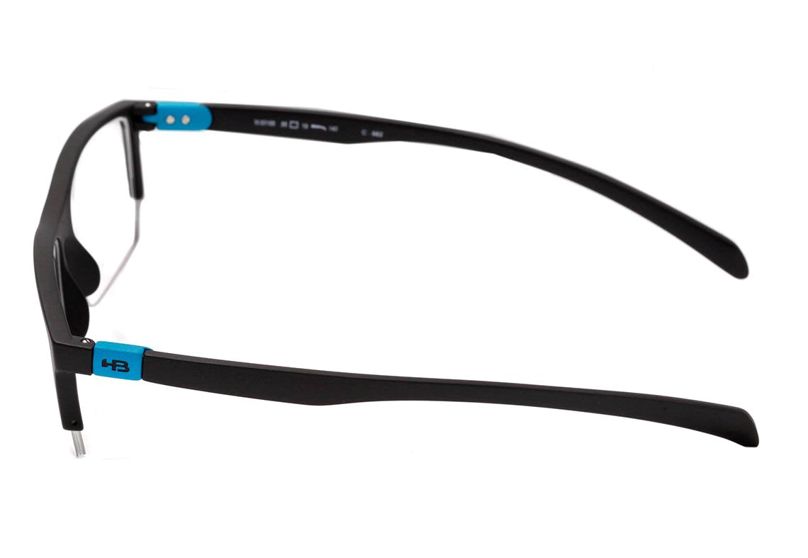 Óculos de Grau HB Polytech M 93155 Matte Black - 55 mm MATTE REFLECTS BLUE 55 mm