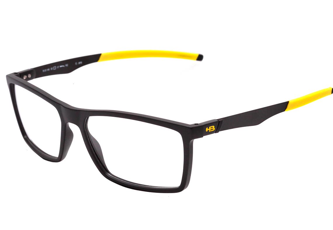 Óculos de Grau Hb Duotech M 93149 Matte Black D. Yellow 57 mm