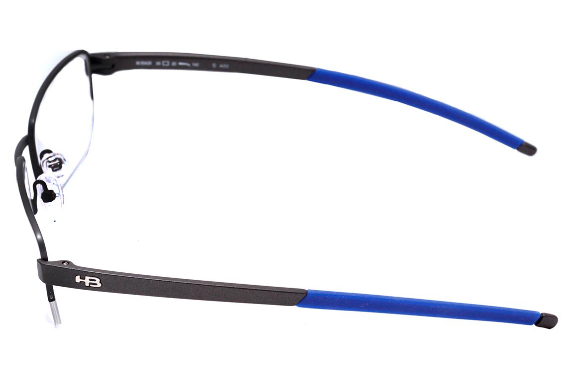 Óculos de Grau Hb Duotech M 93425 Matte Graphitte Navy Graphitte 55 mm