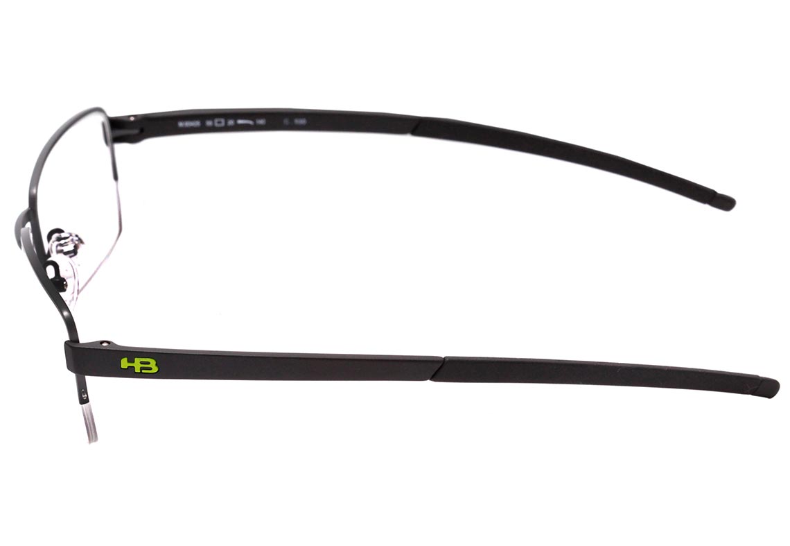 Óculos de Grau Hb Duotech M 93425 Matte Black Metalic Red 55 mm