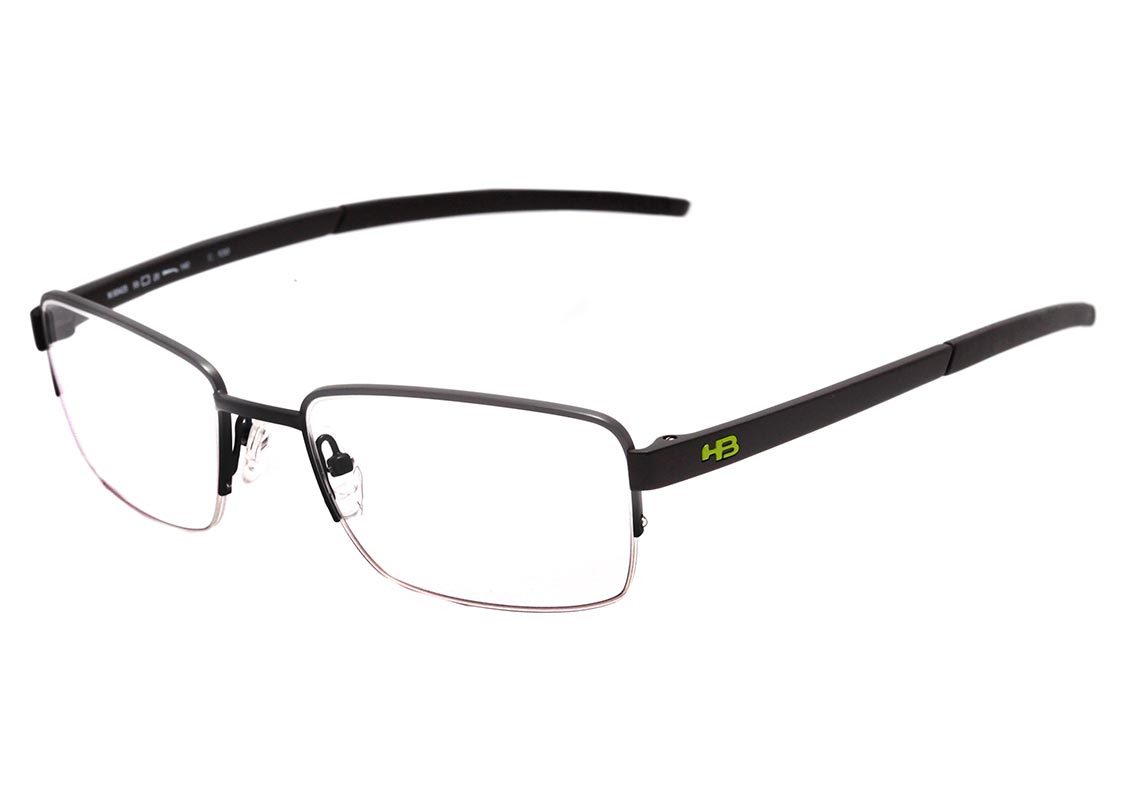 Óculos de Grau Hb Duotech M 93425 Matte Black Metalic Red 55 mm
