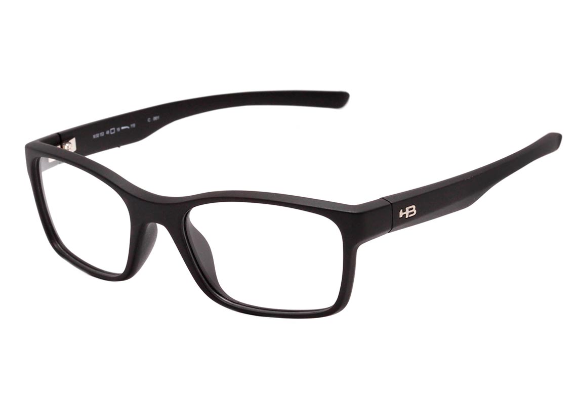 Óculos de Grau HB Polytech Teen 93153 Matte Black - 48 mm