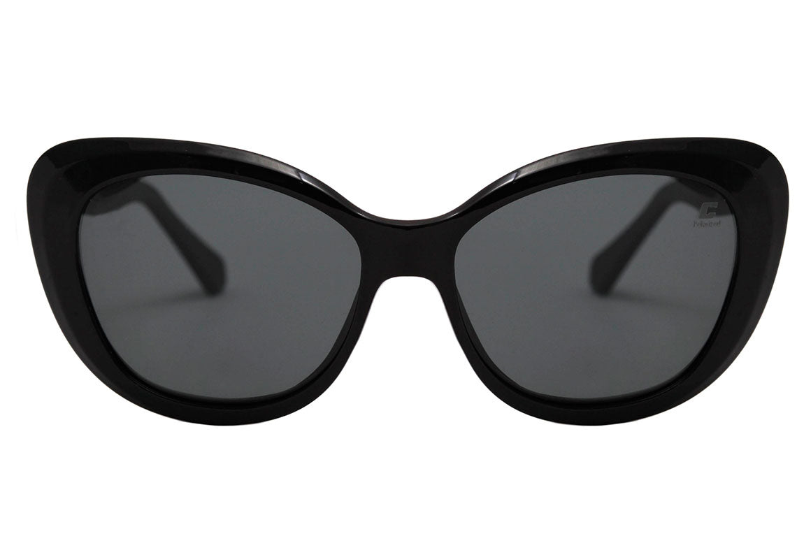 Óculos de Grau Colcci Bandy 2 Clip On Preto Fosco e Brilho / Cinza Polarizado - Lente 5,2 cm