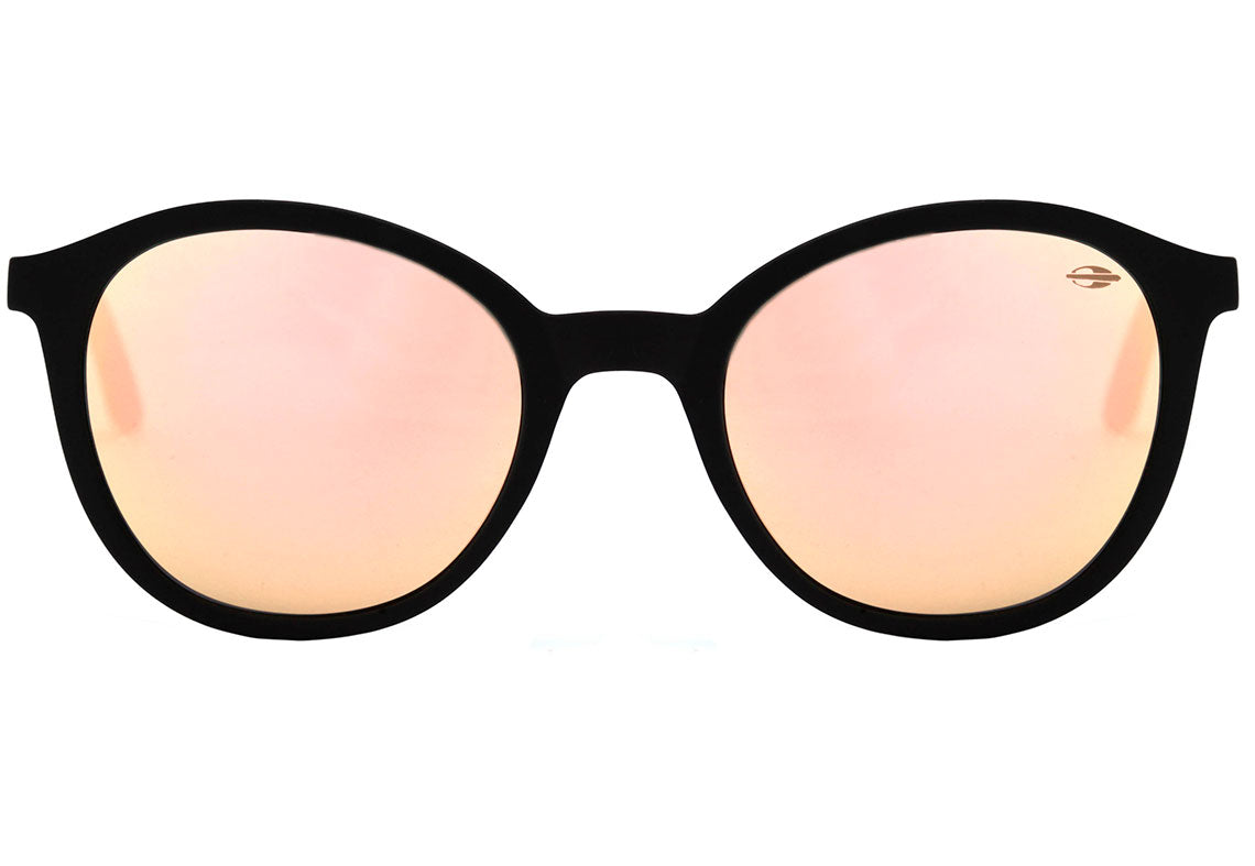 Óculos de Sol Mormaii Deli Preto Fosco / Rosê Espelhado Unico - 53 mm