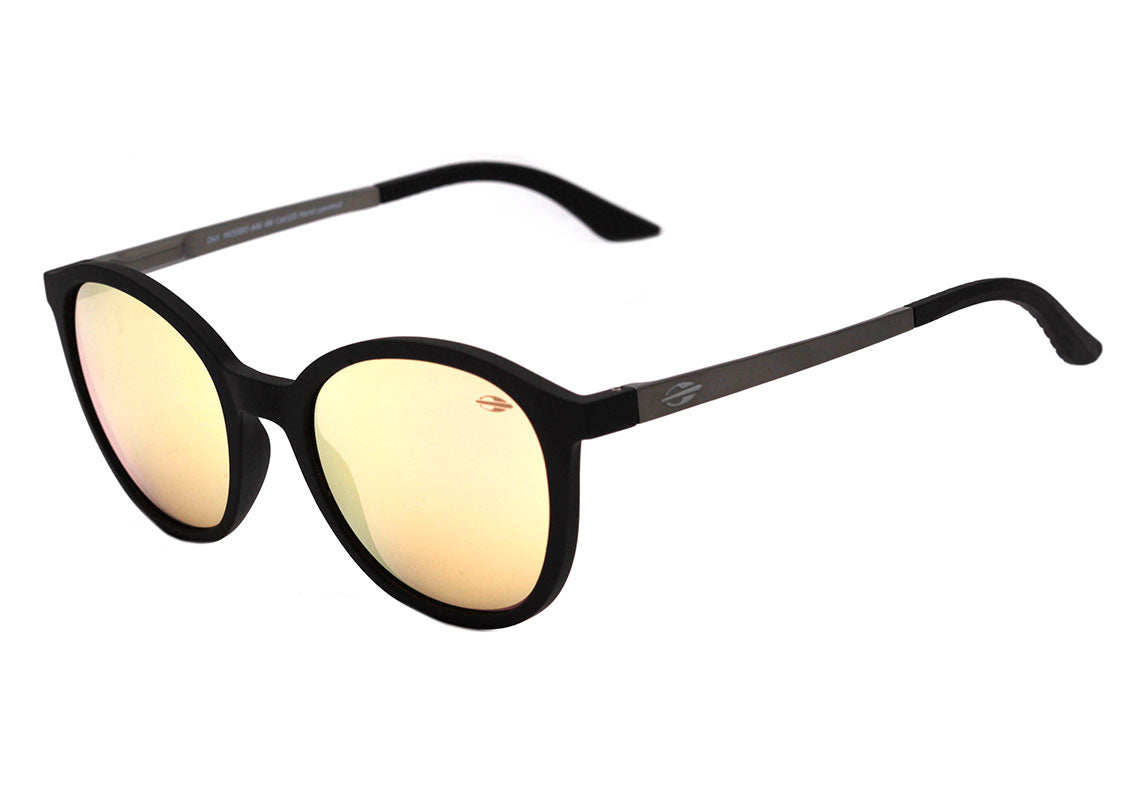 Óculos de Sol Mormaii Deli Preto Fosco / Rosê Espelhado Unico - 53 mm