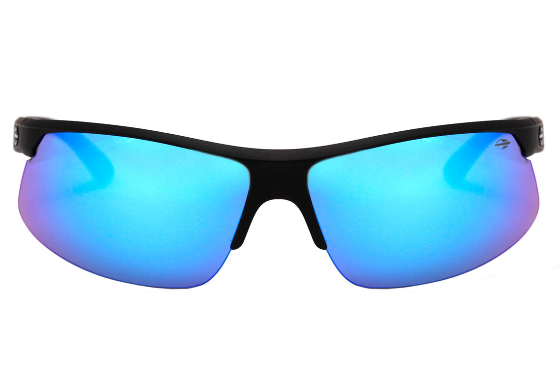 Óculos de Sol Mormaii Thunder II Preto Fosco / Azul Espelhado Unico - 72 mm