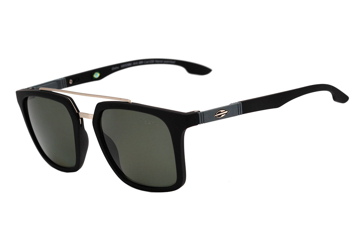 Óculos de Sol Mormaii Oahu Preto Fosco / Verde G15 Polarizado Unico - Lente 5,3 cm