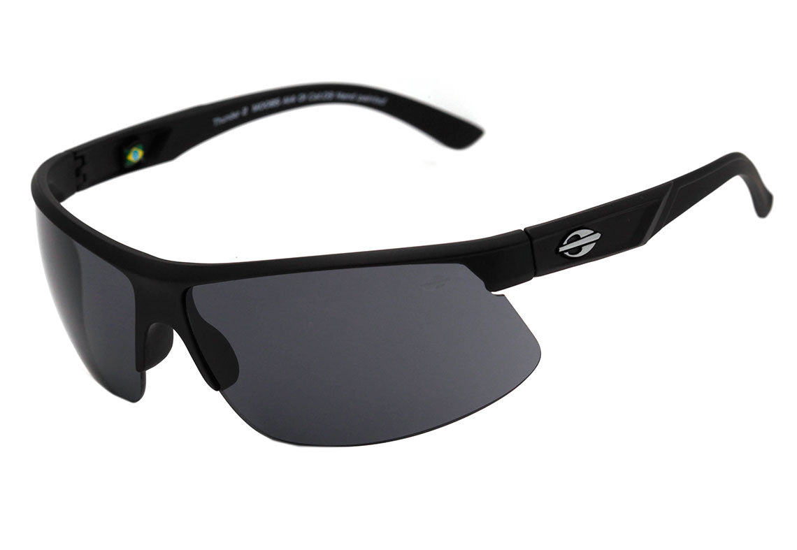 Óculos de Sol Mormaii Thunder II Preto Fosco / Cinza Unico - Lente 7,2 cm