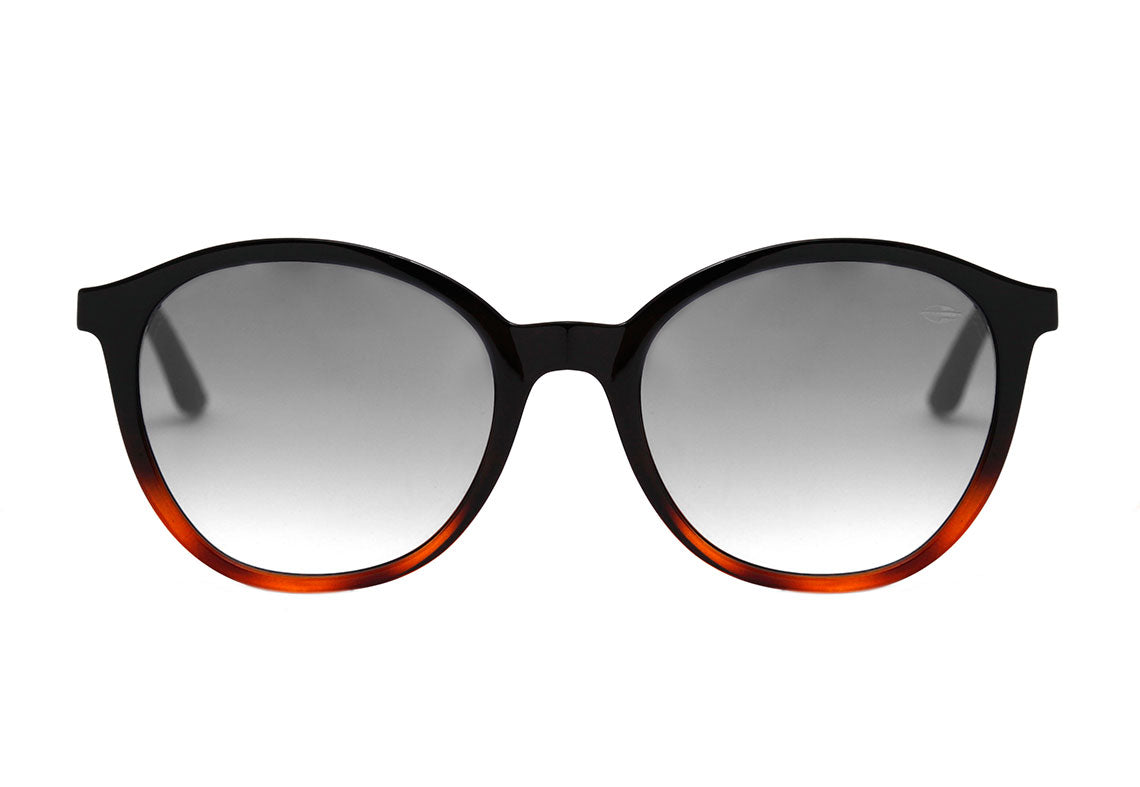 Óculos de Sol Mormaii Deli Preto e Marrom Translúcido Brilho / Cinza Degradê Unico - 53 mm