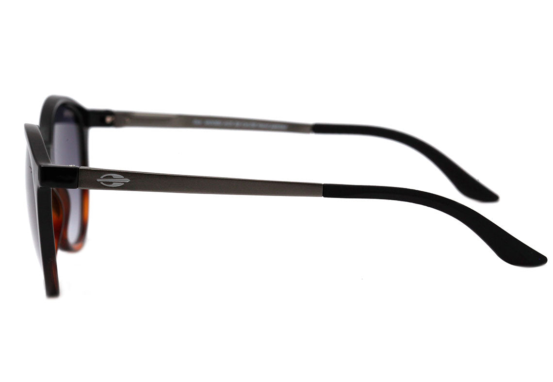 Óculos de Sol Mormaii Deli Preto e Marrom Translúcido Brilho / Cinza Degradê Unico - 53 mm