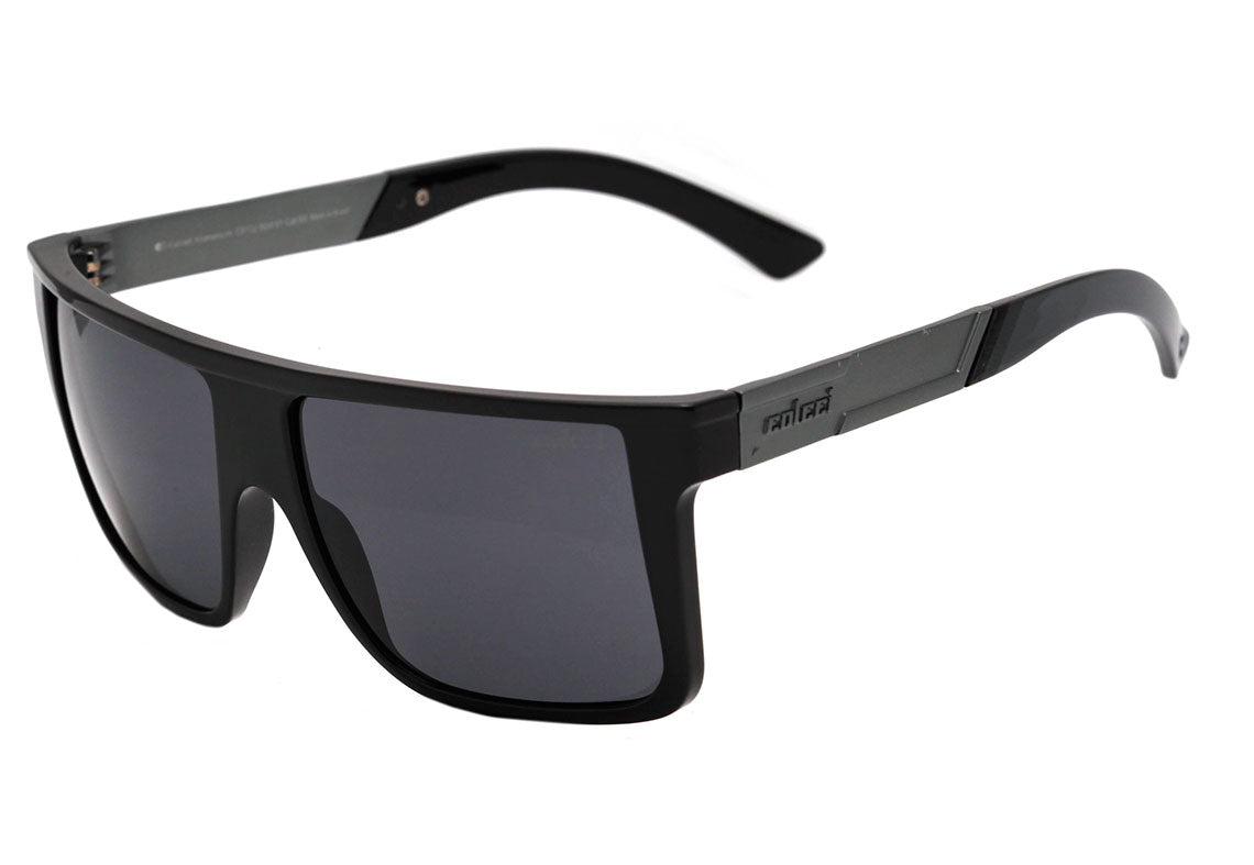 Óculos de Sol Colcci Garnet Aluminium Preto Brilho / Cinza Unico - 55 mm