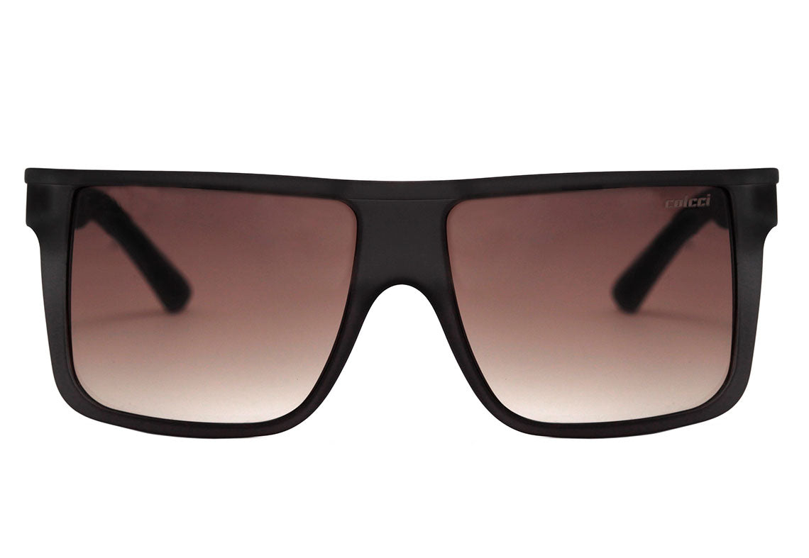 Óculos de Sol Colcci Garnet Aluminium Cinza Translúcido Fosco / Marrom Degradê Unico - 55 mm