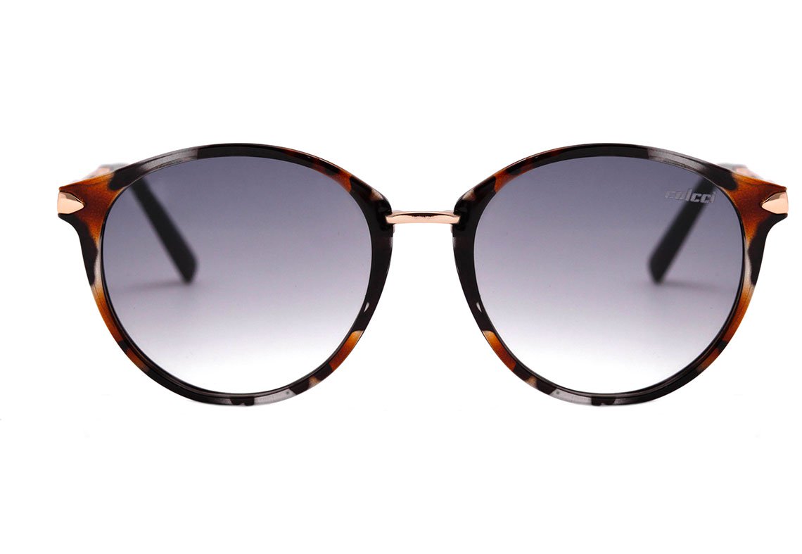 Óculos de Sol Colcci Liza Marrom e Cinza Mesclado Brilho / Cinza Degradê Unico - Lente 5,0 cm