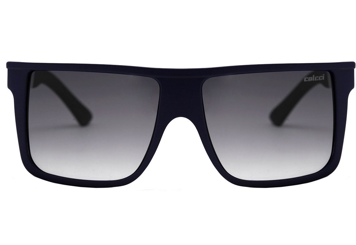 Óculos de Sol Colcci Garnet Aluminium Azul Fosco / Cinza Degradê Unico - 55 mm