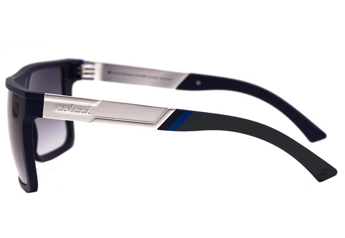 Óculos de Sol Colcci Garnet Aluminium Azul Fosco / Cinza Degradê Unico - 55 mm