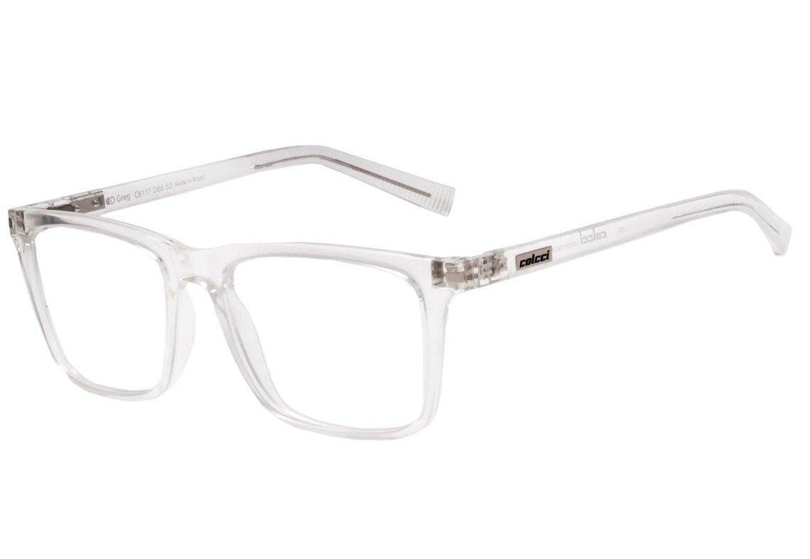 Óculos de Grau Colcci Greg Transparente Brilho - 53 mm