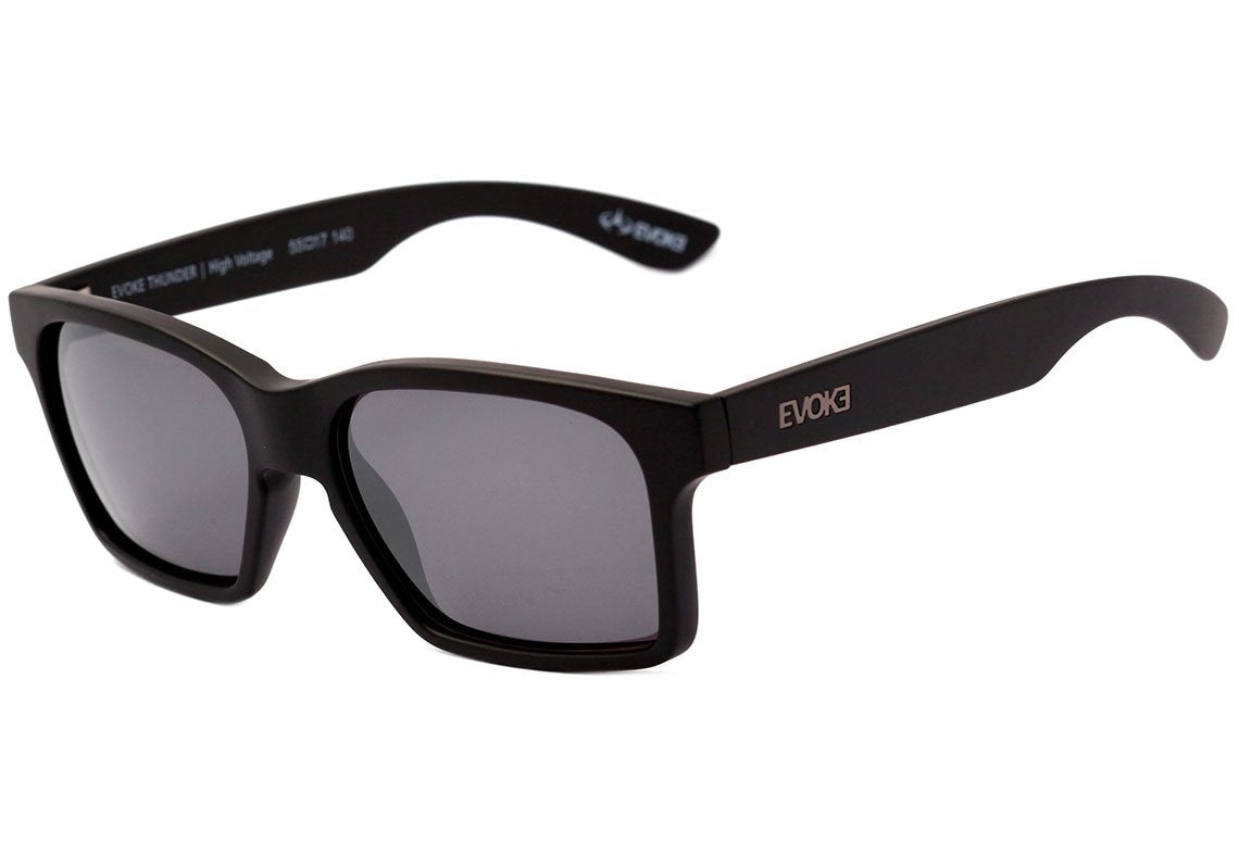 Óculos de Sol Evoke Thunder Br03As Black Matte/ Silver Mirror