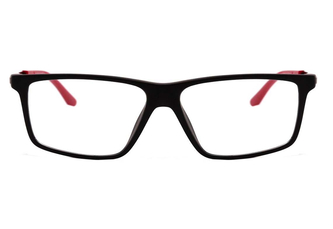 Óculos de Grau Speedo Sp 6090 I A02 Preto E Vermelho Fosco Lente 5,7 Cm