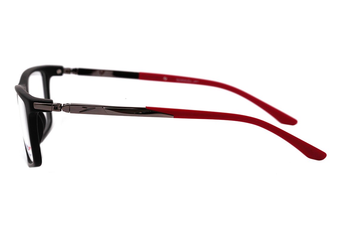 Óculos de Grau Speedo Sp 6090 I A02 Preto E Vermelho Fosco Lente 5,7 Cm