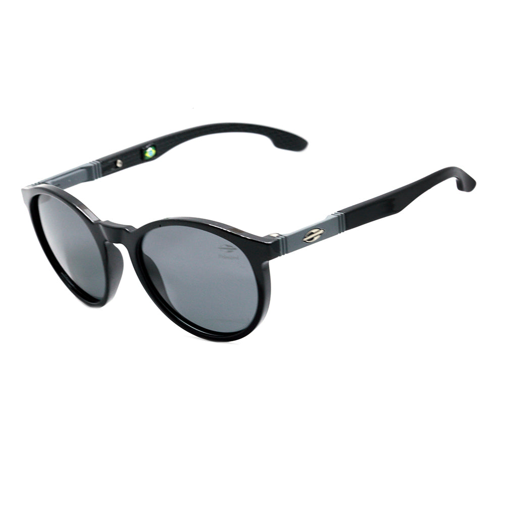 Mormaii Maui NXT Infantil Preto Brilho / Cinza Polarizado Unico - Lente 4,5 cm - Sol
