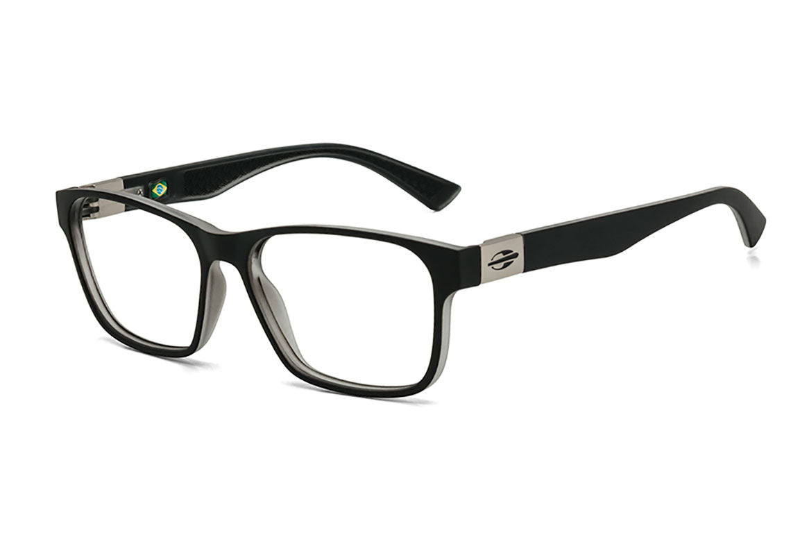 Óculos de Grau Mormaii Seul Preto Fosco e Cinza - 54 mm