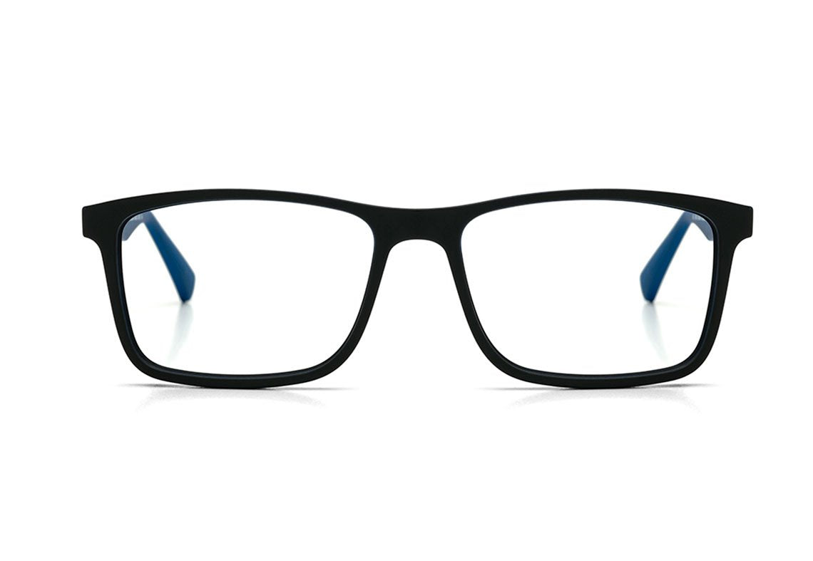 Óculos de Grau Mormaii Nagoia Preto E Azul Fosco Lente 5,4 Cm