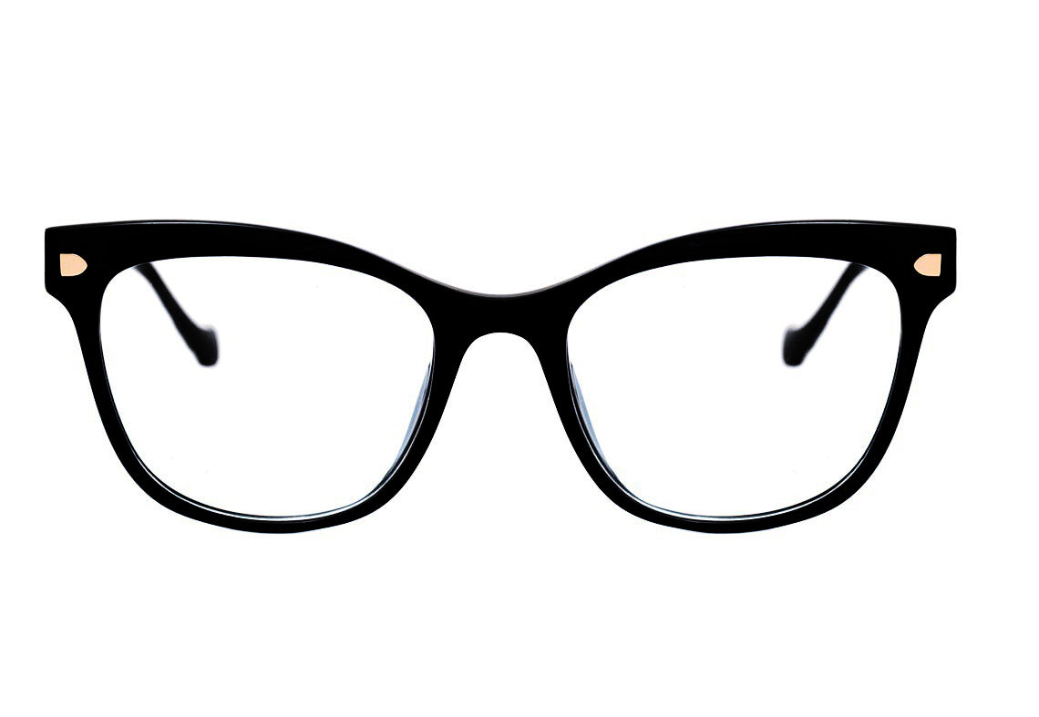 Óculos de Grau Ana Hickmann AH 6366 I A01 Preto Brilho - 52 mm