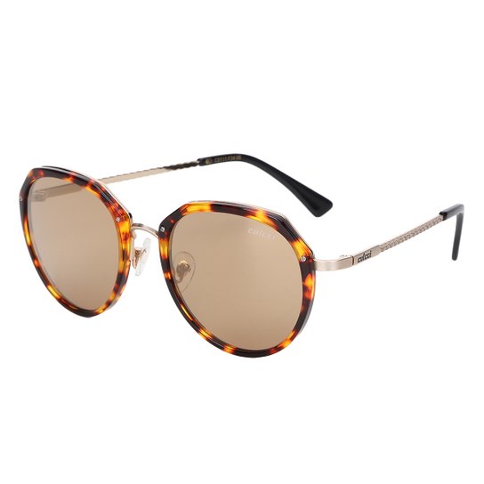 Óculos de Sol Colcci C0111 MARROM MESCLADO E PRETO BRILHO/ MARROM ESPELHADO UNICO