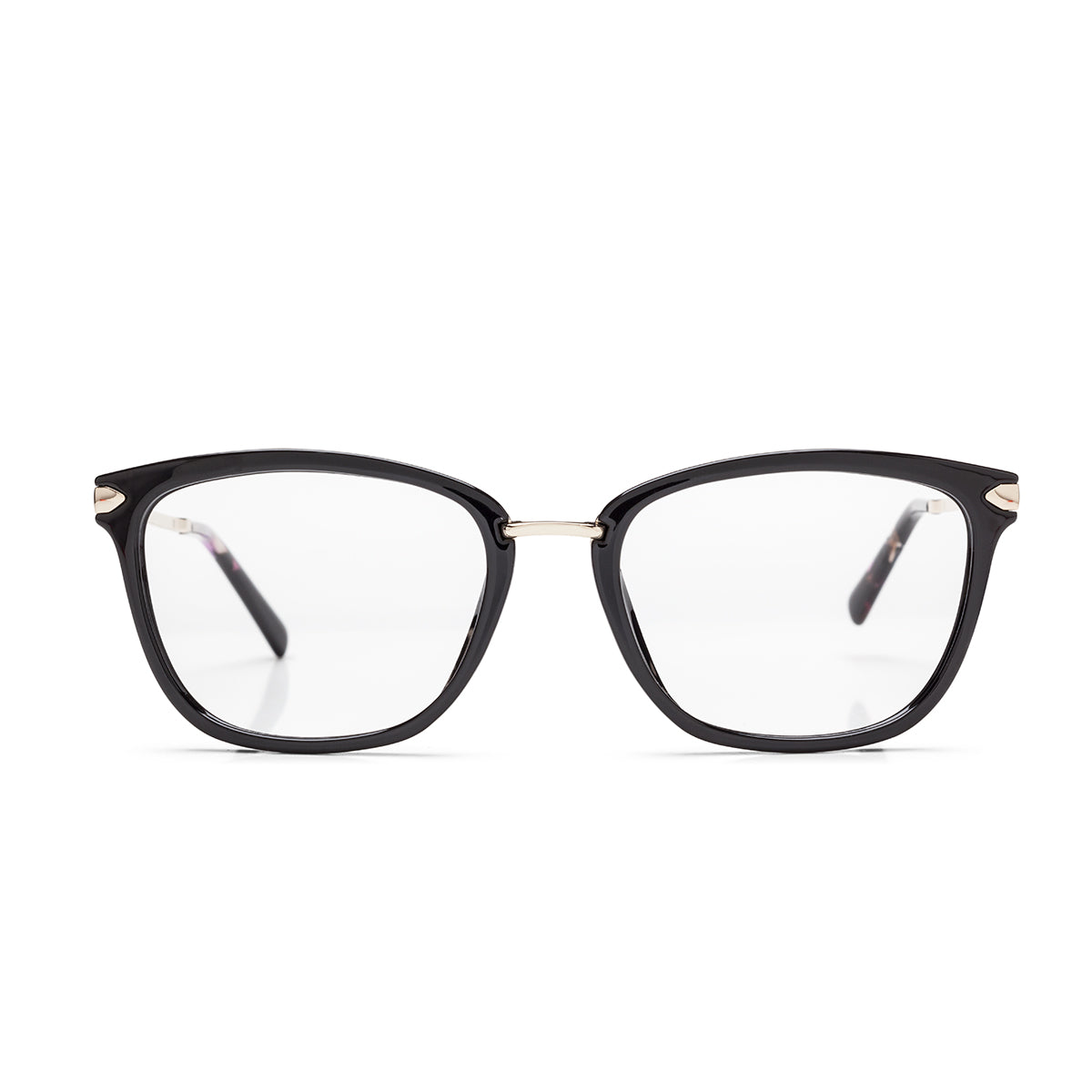 Óculos de Grau Colcci Anna Preto e Dourado Brilho - 54 mm