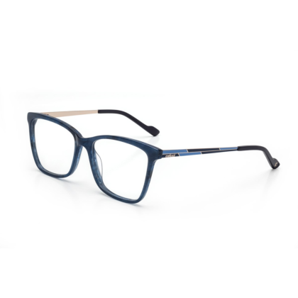 Óculos de Grau Colcci C6099 Azul Brilho e Dourado - 55 mm