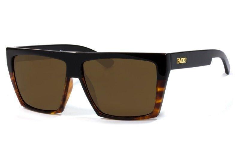 Óculos de Sol Evoke EVK 15 Black Turtle Gold / Brown Unico - 56 mm