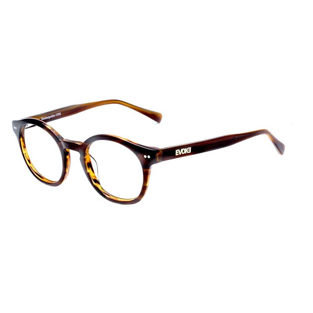 Evoke Kosmopolite 4 T01 Brown Striped Caramel - Lente 4,9 cm - Grau
