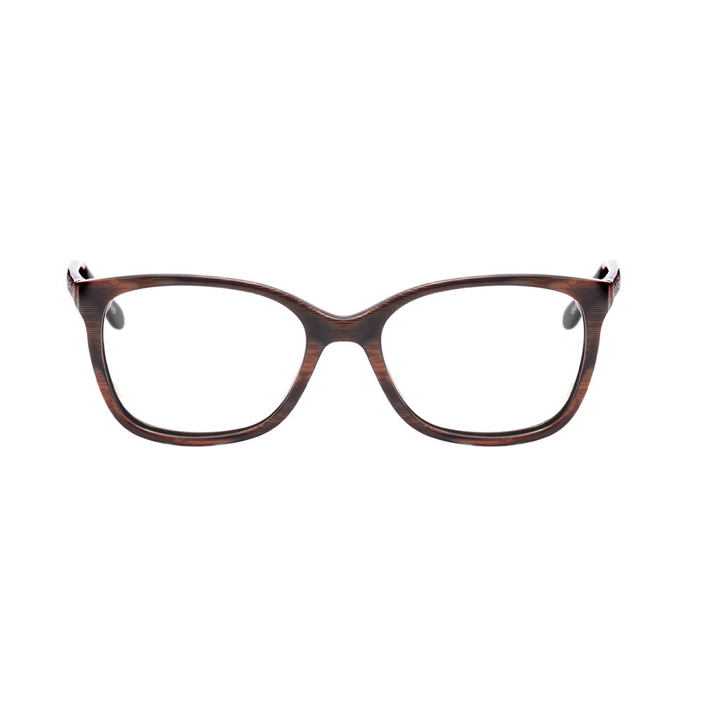 Óculos de Grau Evoke Life IV F23 Brown Striped Temple Black Sanded - 52 mm