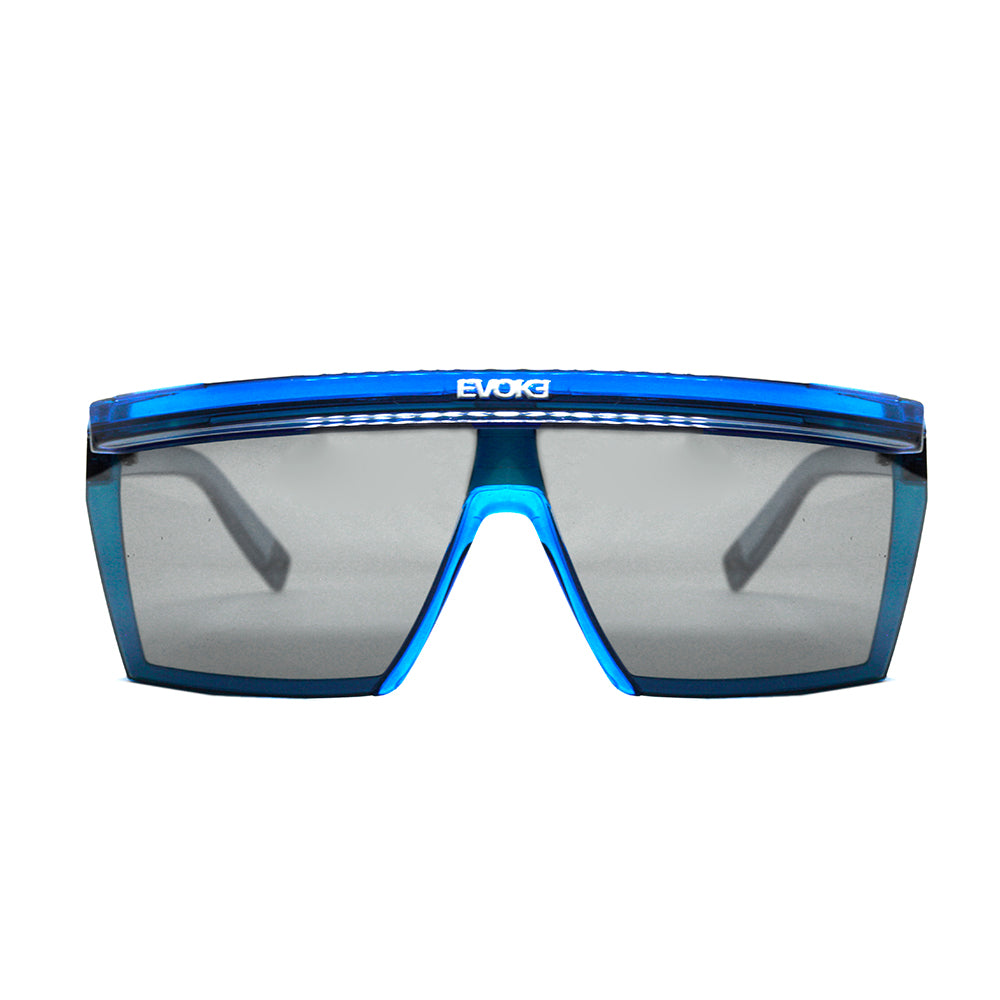 Evoke Futurah T02S Blue Crystal Silver / Gray Silver Flash Unico - 146 mm