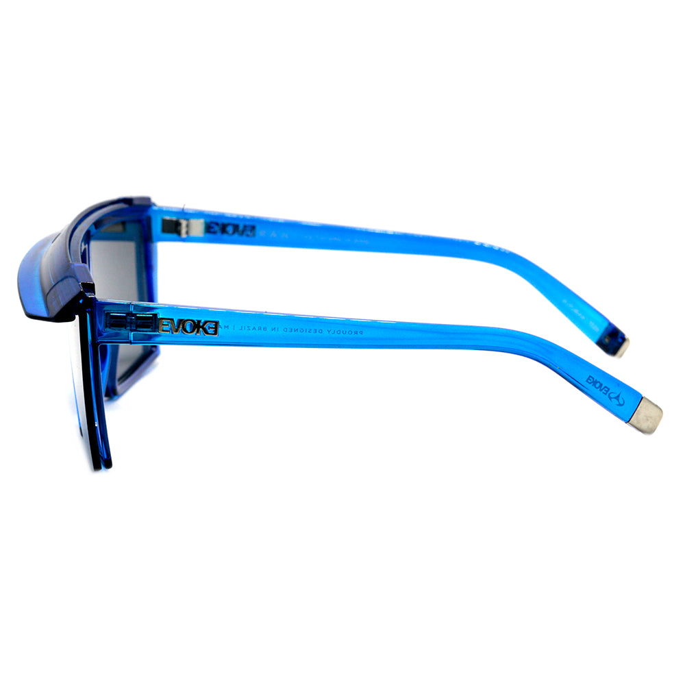 Evoke Futurah T02S Blue Crystal Silver / Gray Silver Flash Unico - 146 mm