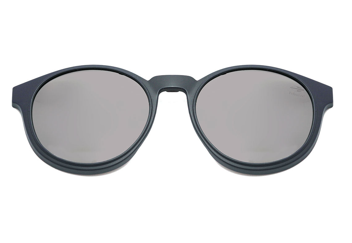 Mormaii Swap 2 Clip On Azul Fosco / Prata Espelhado Polarizado - Lente 5,1 cm - Grau