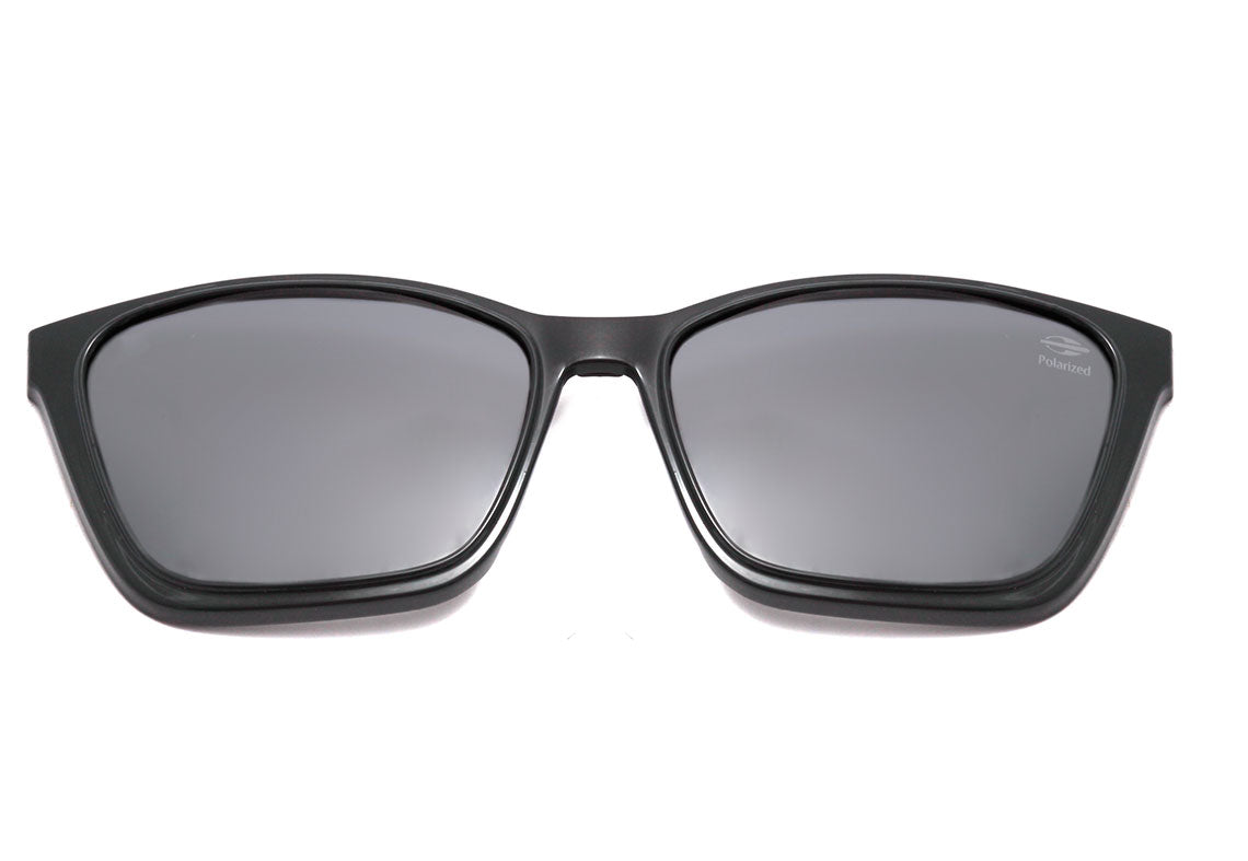 Mormaii Swap 3 Clip On Cinza e Lilás Translúcido Brilho / Cinza Degradê Polarizado - Lente 5,7 cm - Grau