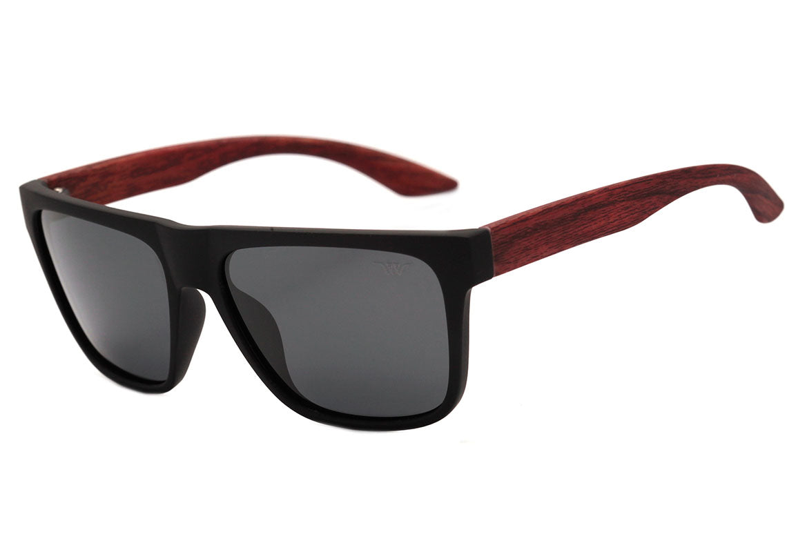 Wee W0156 Preto e Marrom Fosco/ Cinza Polarizado Lente 5,4 cm