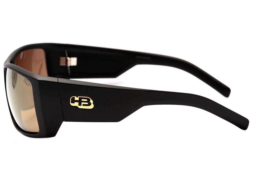 HB Rocker 2.0 Matte Black / Gold Chrome Unico - Lente 6,1 cm - Sol