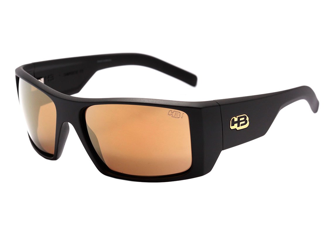 HB Rocker 2.0 Matte Black / Gold Chrome Unico - Lente 6,1 cm - Sol