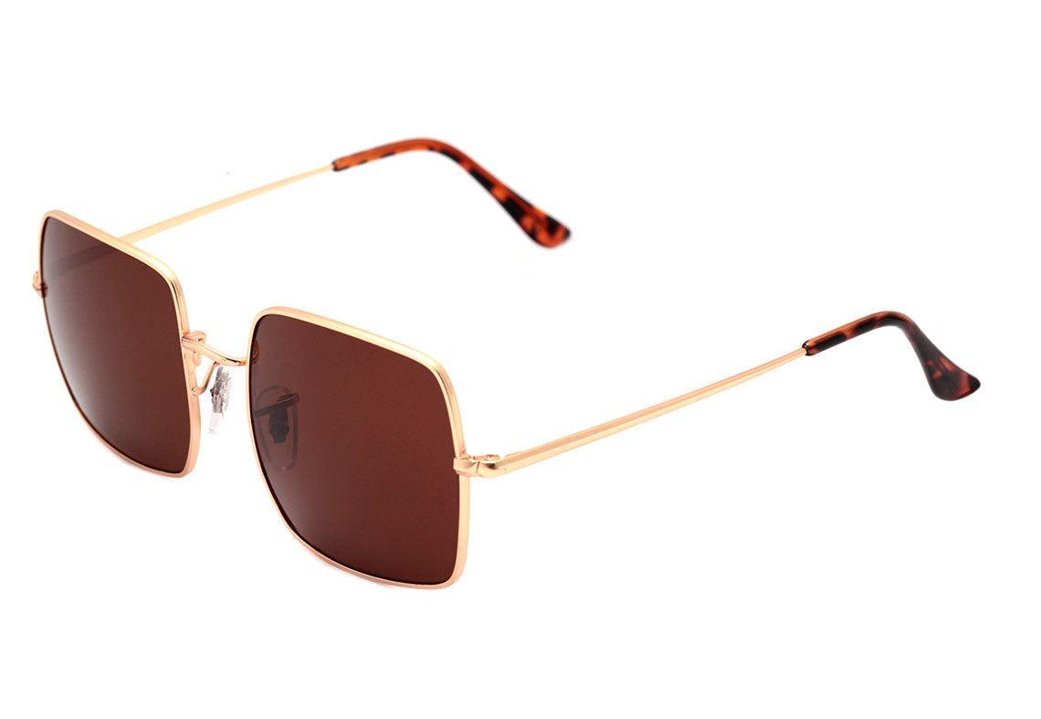 Wee W0162 Dourado Fosco / Marrom - Lente 5,4 cm