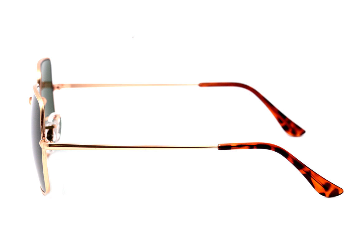 Wee W0162 Dourado Fosco / Verde - Lente 5,4 cm