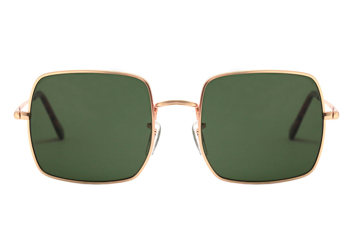 Wee W0162 Dourado Fosco / Verde - Lente 5,4 cm